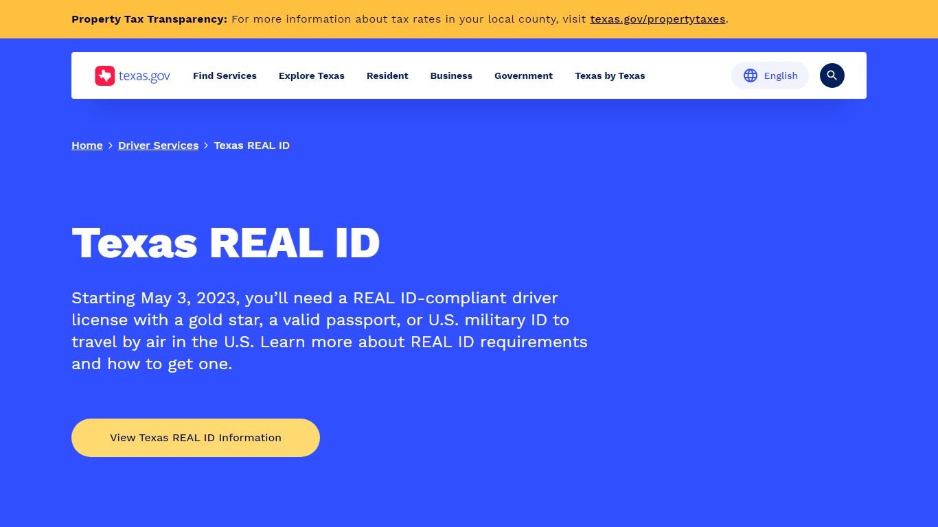 Texas REAL ID | Texas.gov